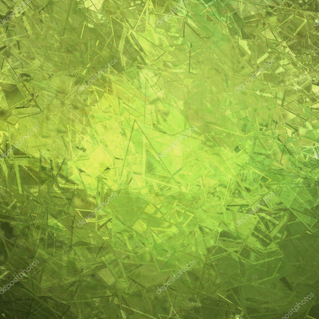 broken green glass