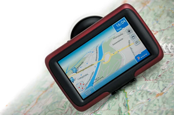 GPS navigation with map