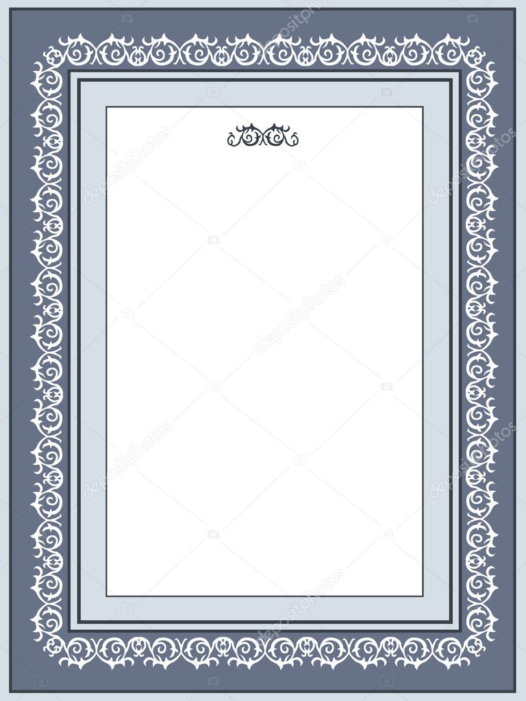 Vector Ornament Frame