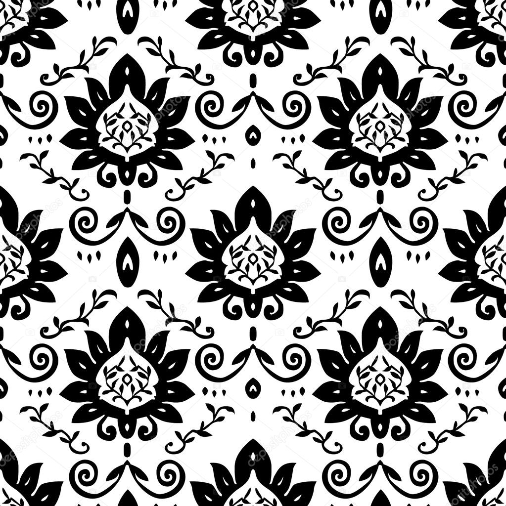 Black Vine Pattern