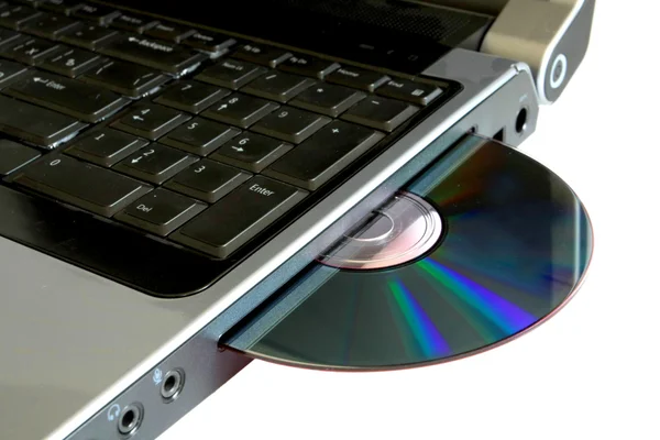 Disk in notebook slot drive