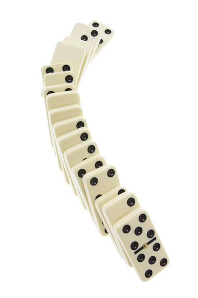 row of dominoes