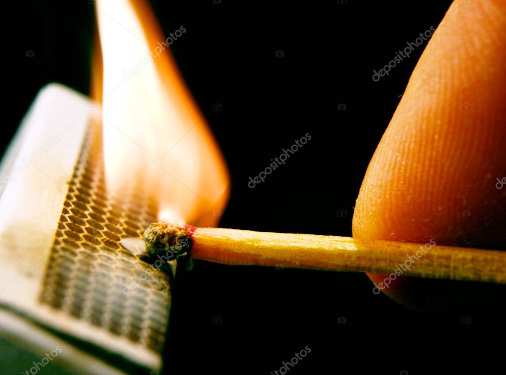 Striking a Match — Stock Photo © aandbphotos 3519857