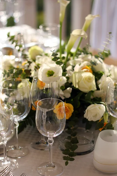 Fancy table set for a wedding dinner by Yoanna Boyadzhieva Stock Photo