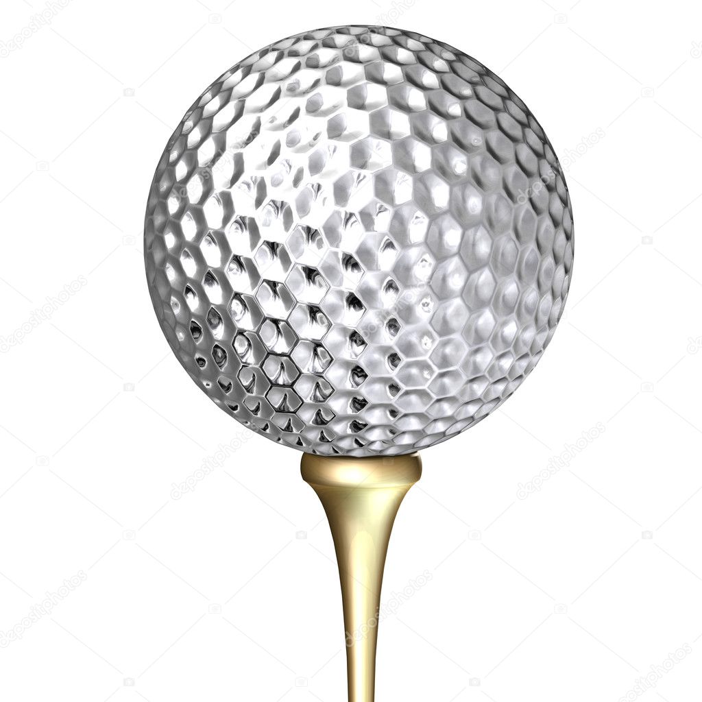 Metal golf ball — Stock Photo © tomisl.z 3900077