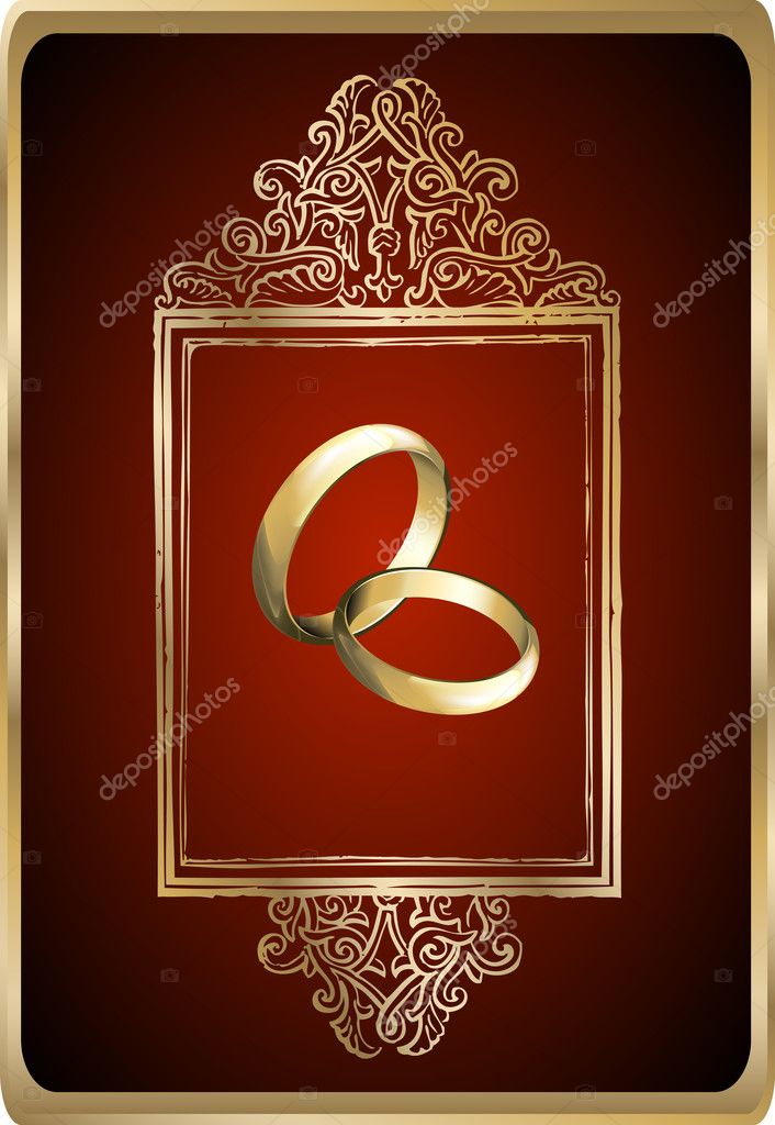 Wedding card background for
