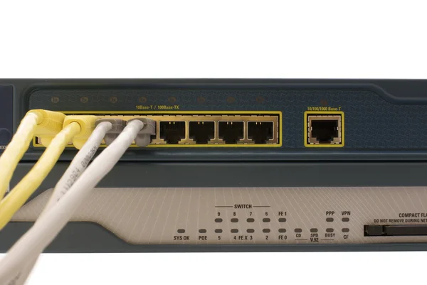 Ethernet Router on Ethernet Router And Switch   Stock Photo