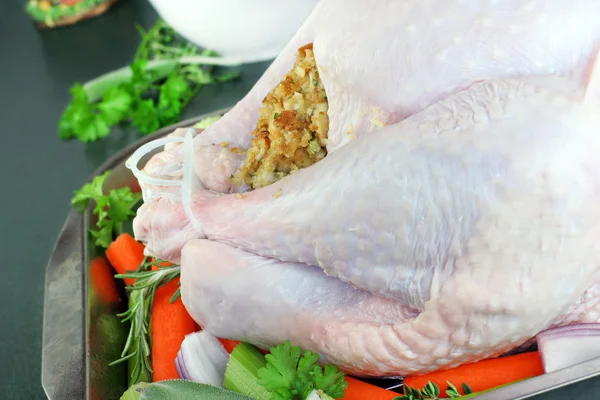 Close up of raw turkey legs
