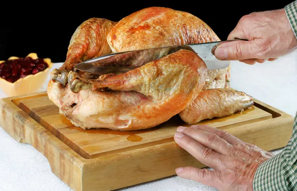 Roast Turkey being Carved