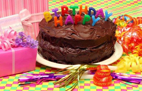 Happy Birthday chocolate cake