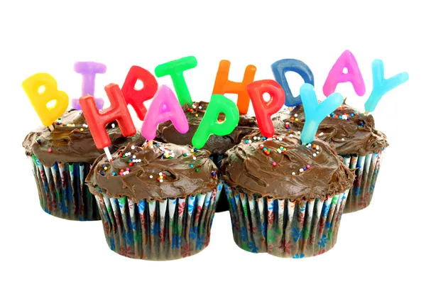Happy Birthday Chocolate Cupcakes