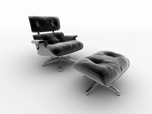 Interior design lounge chair isolated on white