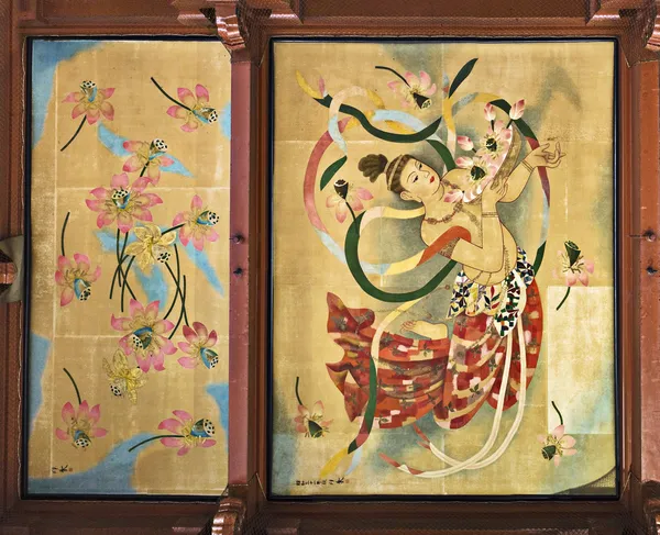 Buddhist Temple Ceiling Painting