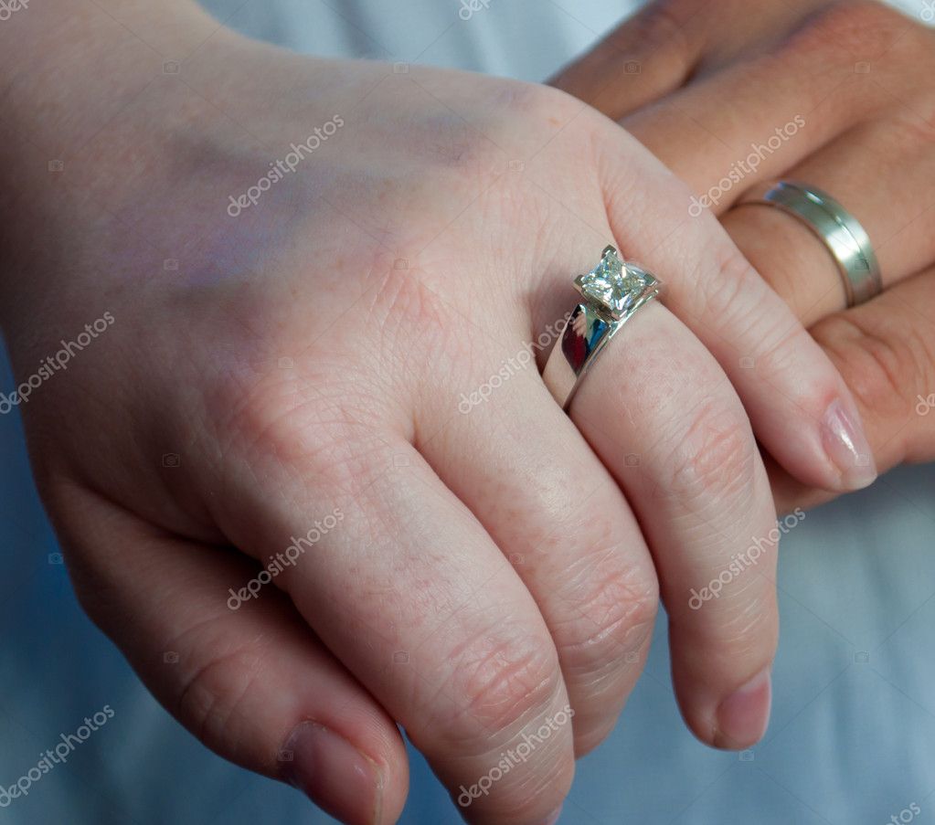 wedding hands with rings