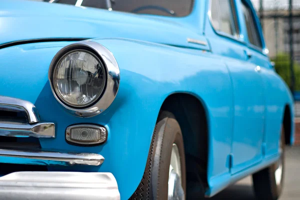 Blue retro car