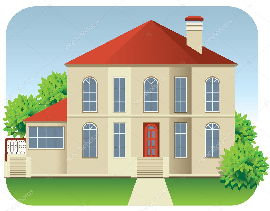 clipart of a big house - photo #49