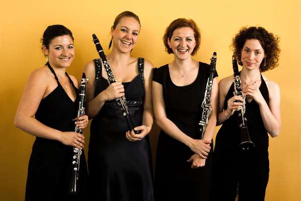 Cheerfull clarinet quartet