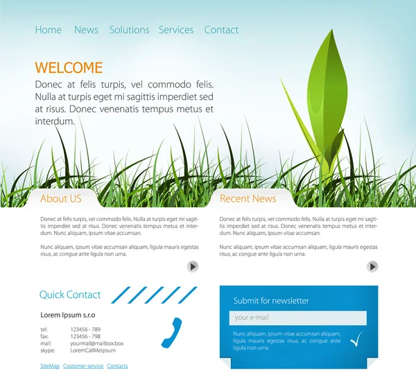 web page vector