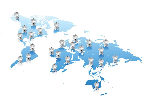 world map vector file. World map communications