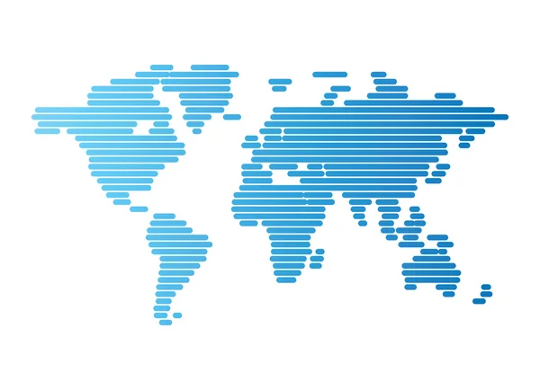 world map vector file. World map of blue rounded