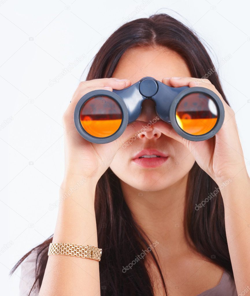 Girl Binoculars