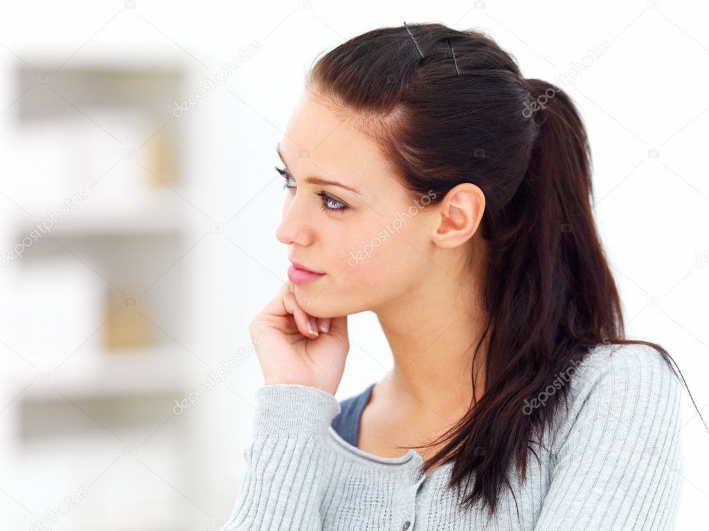 woman thinking pictures