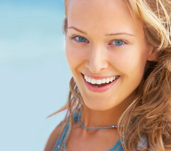 Closeup portrait of a THE SMILING PORTRAIT. Closeup portrait of a