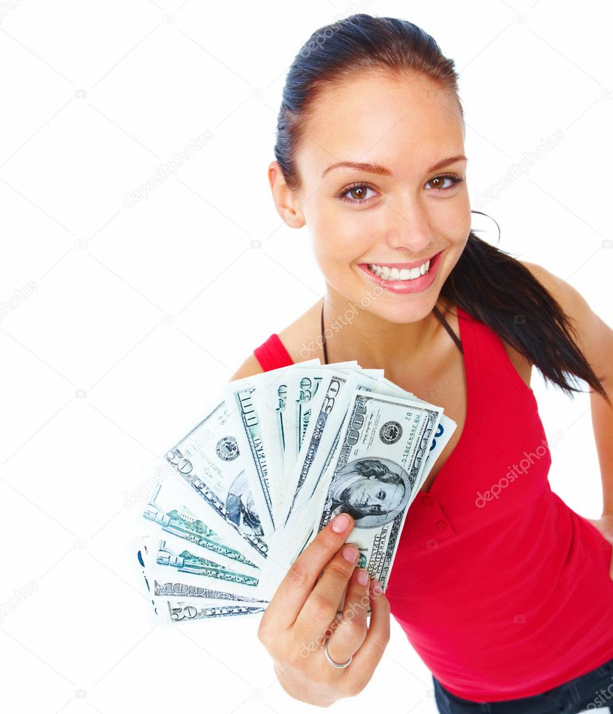 Lady With Cash