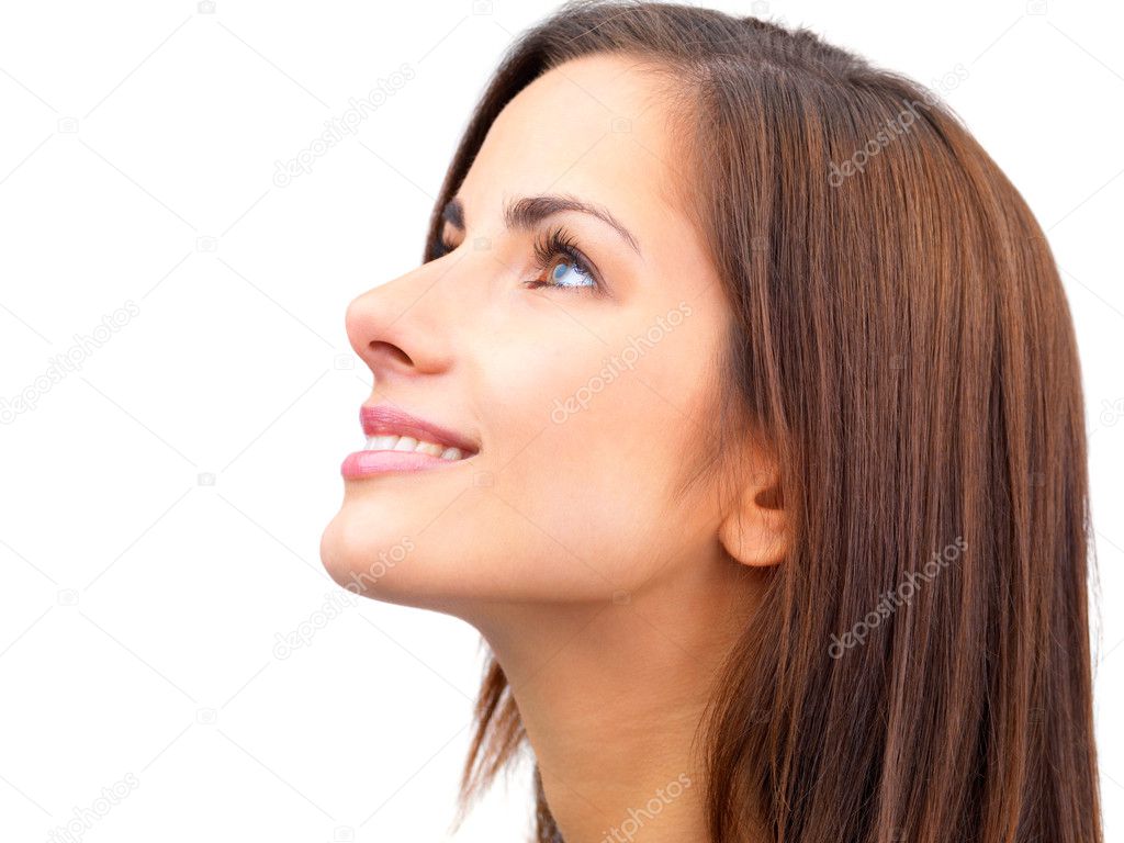 Woman Looking Upward