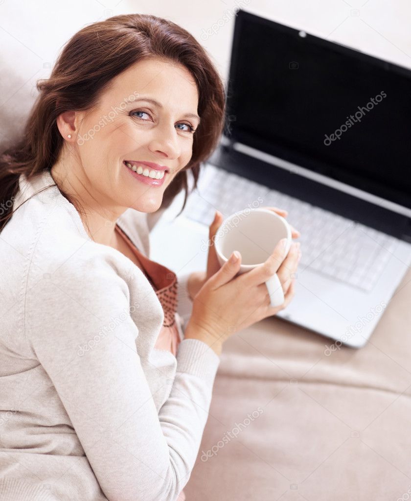 woman holding coffee