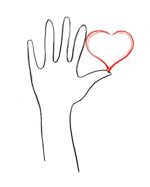 love heart in hands. wristthis Love+heart+hands