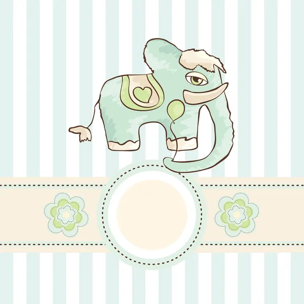Vector cute baby card
