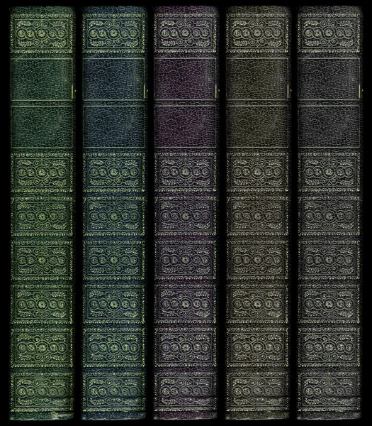 Multi Colored Vintage book spines