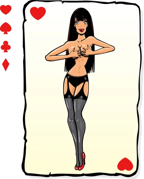 pin up designs. Playing card pin up design