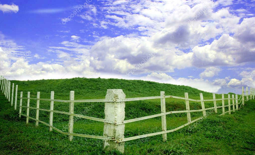 Old White Fence