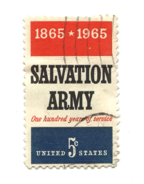 Old postage stamp from USA five cents
