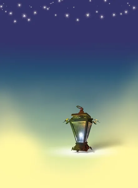 Illustration with Egyptian Lantern