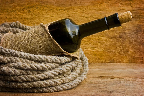 Bottle wrapped with rope