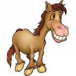 Horse Humorist - Stock Vector