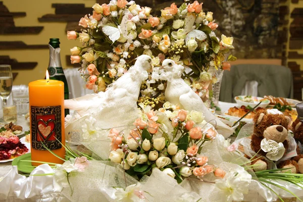 Wedding banquet table by Tatyana Dovgaya Stock Photo Editorial Use Only
