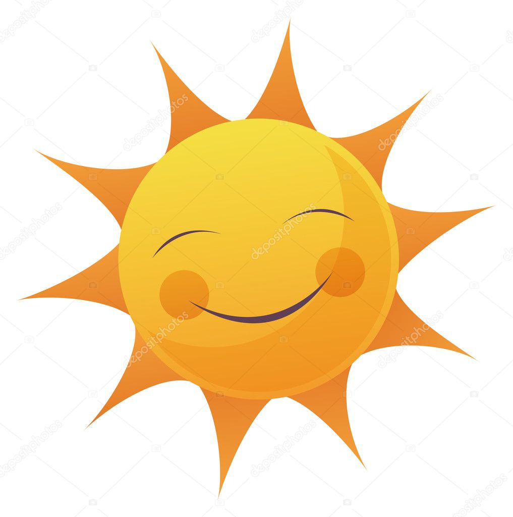 Cartoon Sun Face — Stock Photo © realrocking #3009488