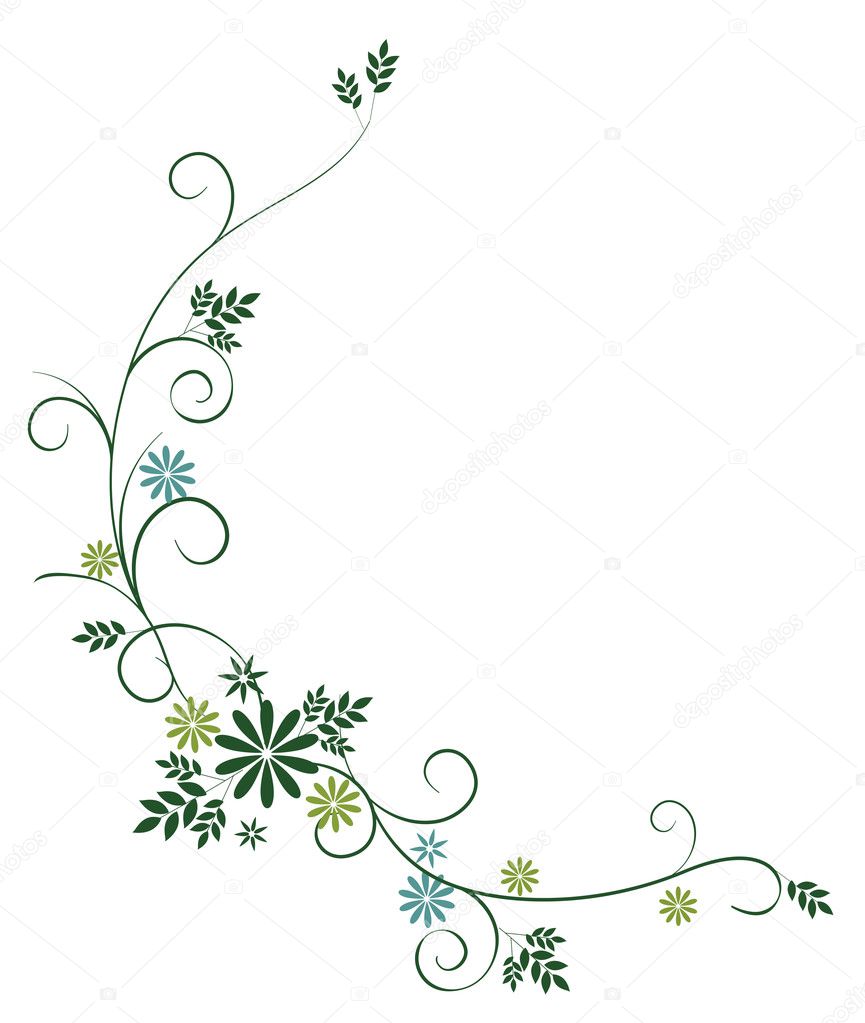 Flower Vine Drawing