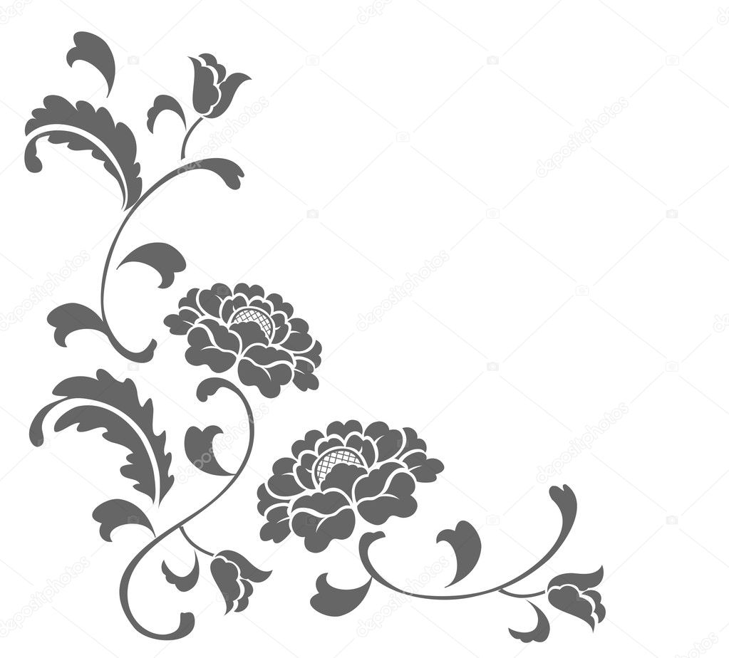 Flower Drawing Background