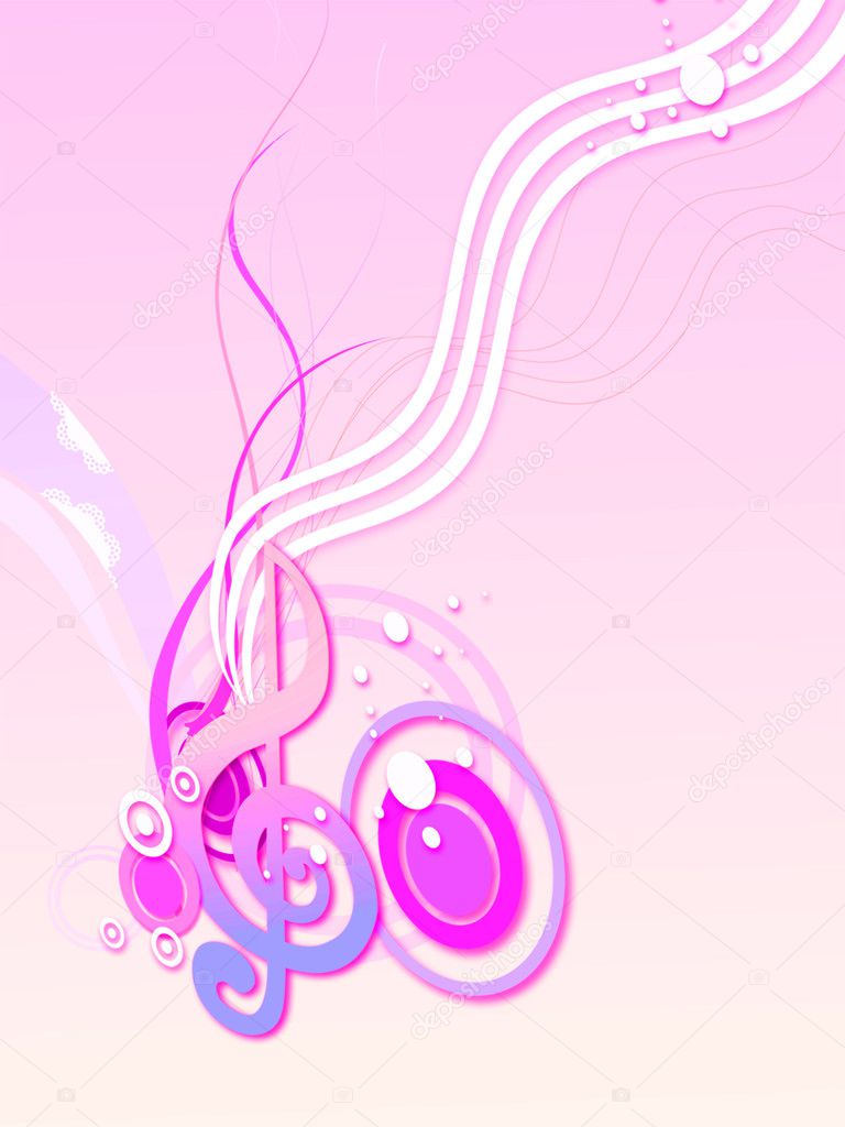 pink music symbol