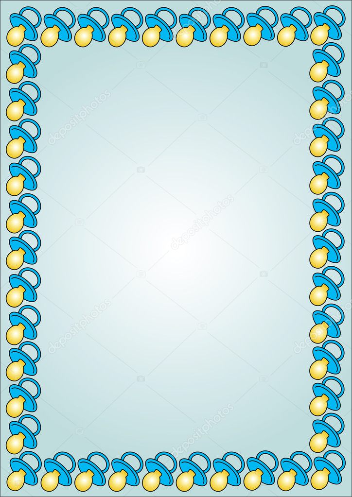 blue border design for boys