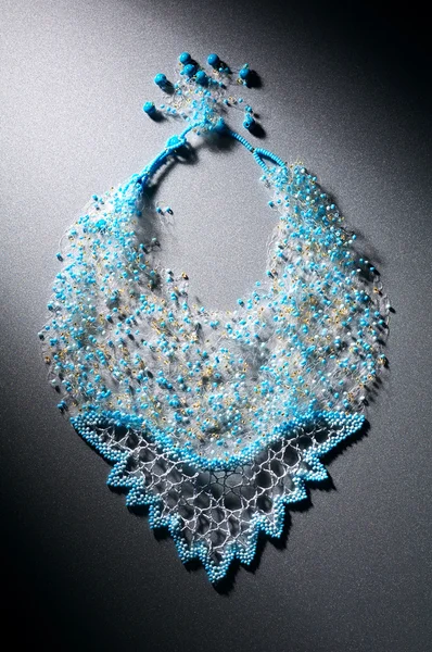 Beautiful necklace from blue beads