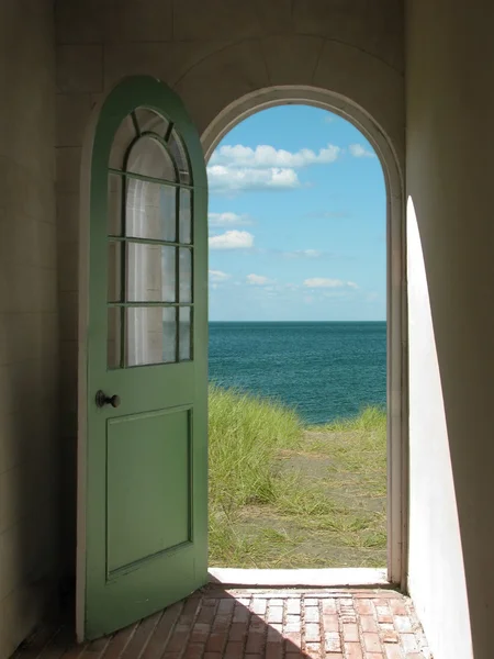 Arched Doorway to Beach