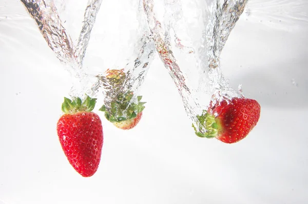Strawbarry fruit in water