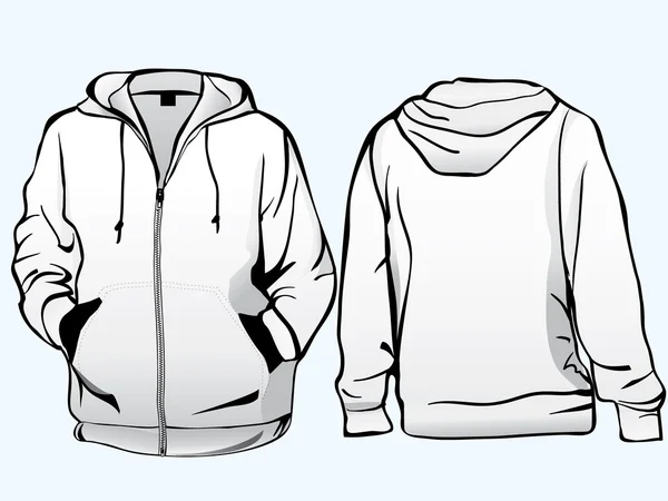 sweatshirt vector template. Jacket or sweatshirt template