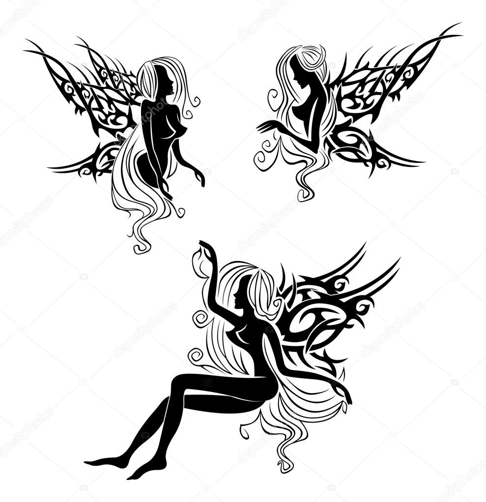 Three tattoo designs with